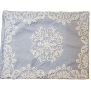 Wedgewood Inspired Embroidered Standard‎ Pillow Sham Vintage One